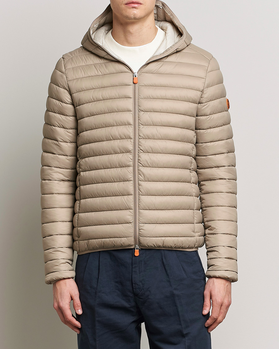 Mies | Takit | Save The Duck | Duffy Lightweight Padded Hood Jacket Dune Beige