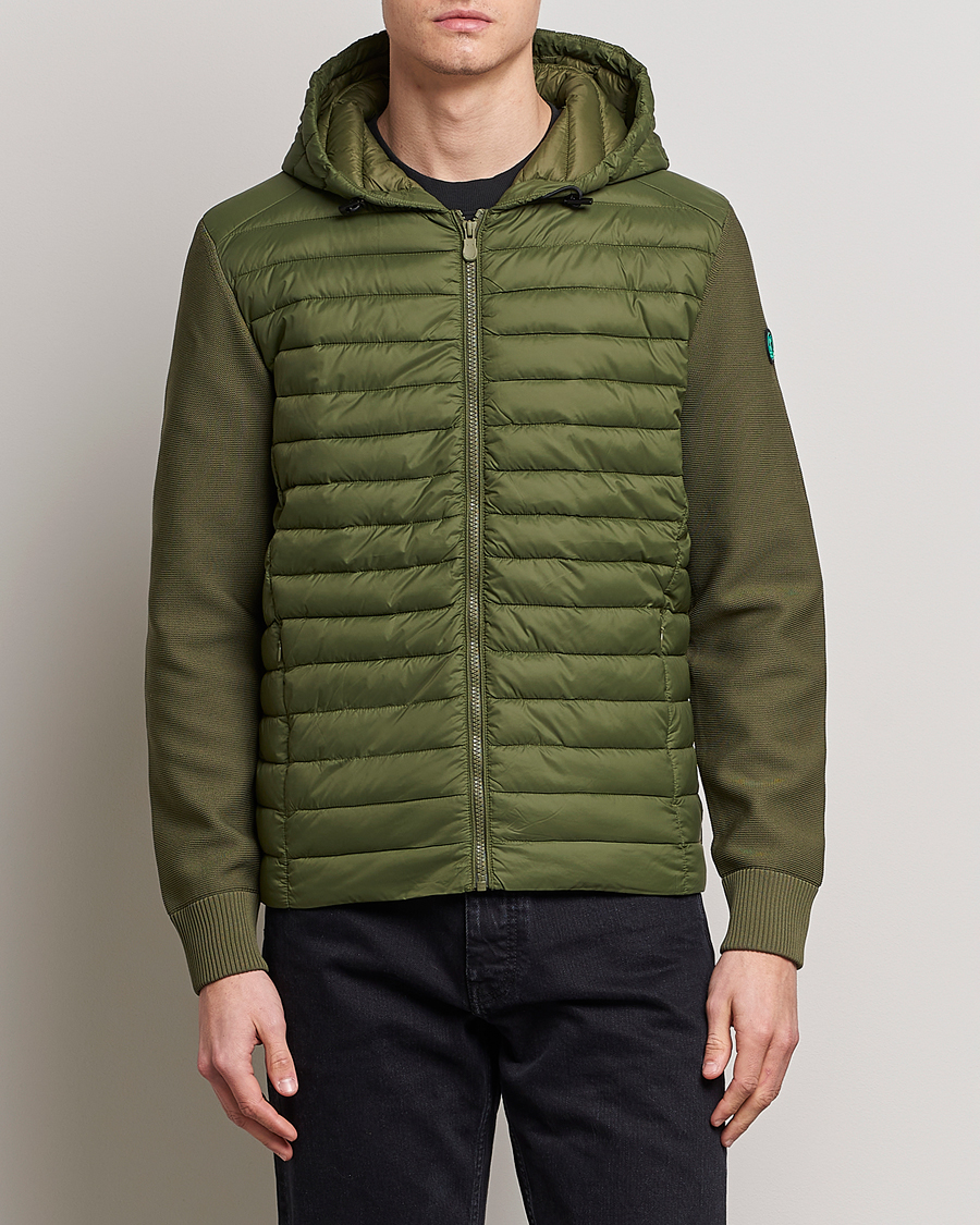 Mies |  | Save The Duck | Murilo Hybrid Hood Jacket Dusty Olive