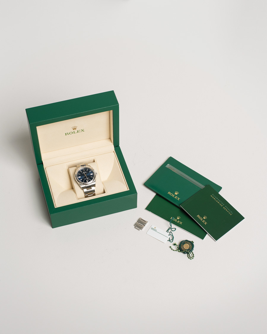 Mies | Pre-Owned & Vintage Watches | Rolex Pre-Owned | Oyster Perpetual 36 126000 Steel Blue