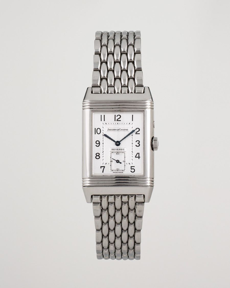 Mies | Pre-Owned & Vintage Watches | Jaeger-LeCoultre Pre-Owned | Reverso Duoface 270.8.54 Steel Silver Black