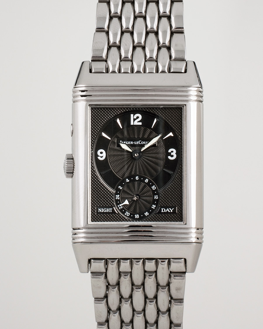 Mies | Pre-Owned & Vintage Watches | Jaeger-LeCoultre Pre-Owned | Reverso Duoface 270.8.54 Steel Silver Black