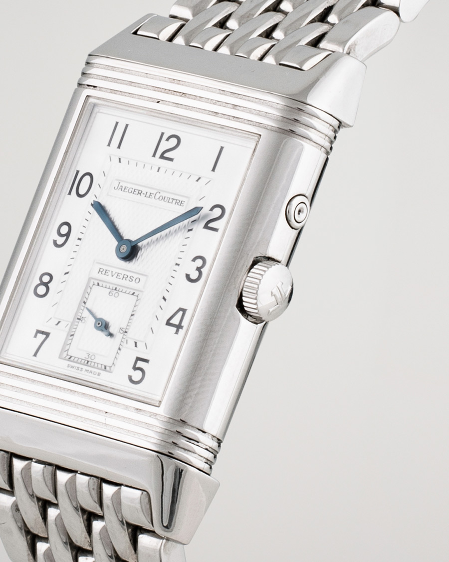 Mies | Pre-Owned & Vintage Watches | Jaeger-LeCoultre Pre-Owned | Reverso Duoface 270.8.54 Steel Silver Black
