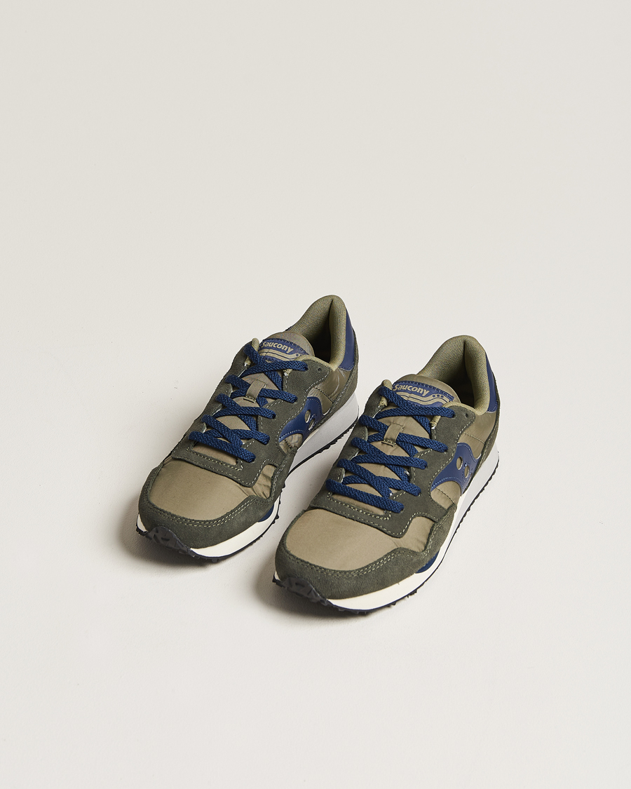 Mies | Saucony DXN Trainer Sneaker Green/Navy | Saucony | DXN Trainer Sneaker Green/Navy