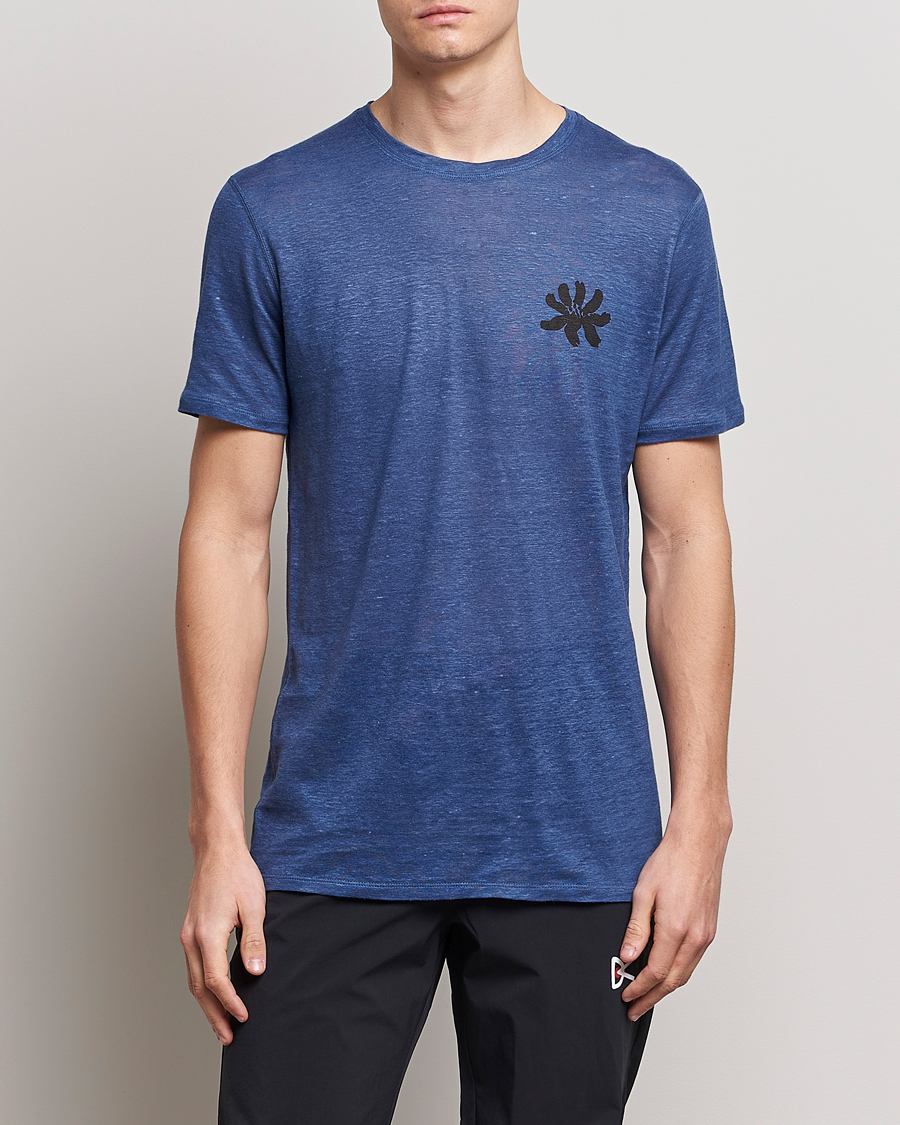 Mies |  | District Vision | Suhka Hemp Short Sleeve T-Shirt Ocean Blue
