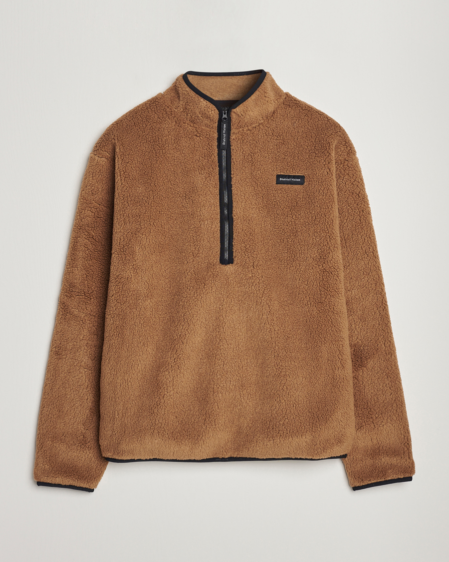 Mies | Puserot | District Vision | Doug Half Zip Fleece Sand