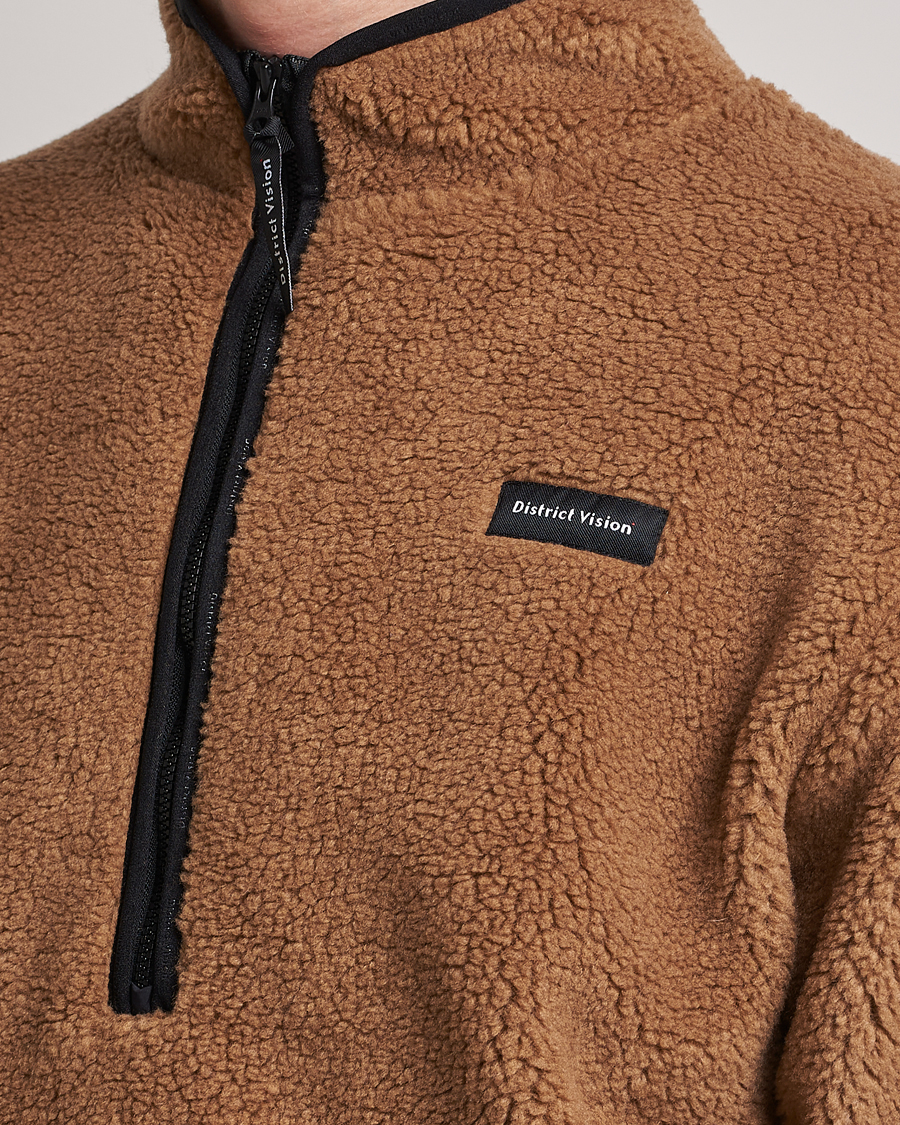 Mies | Puserot | District Vision | Doug Half Zip Fleece Sand