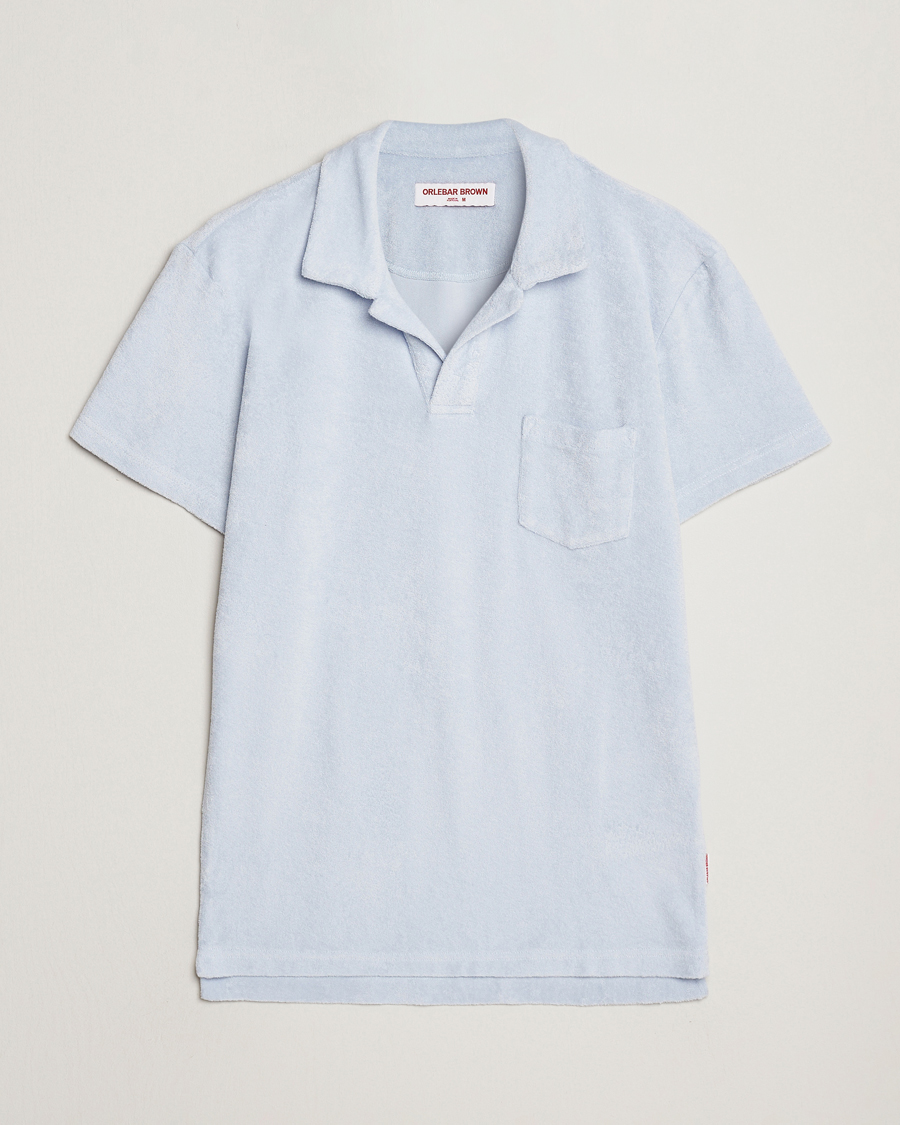 Mies | Pikeet | Orlebar Brown | Terry Polo Light Island Sky