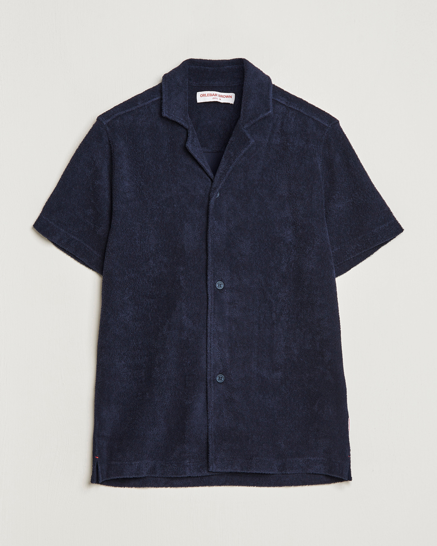 Mies | Kauluspaidat | Orlebar Brown | Howell Short Sleeve Terry Shirt Night Iris