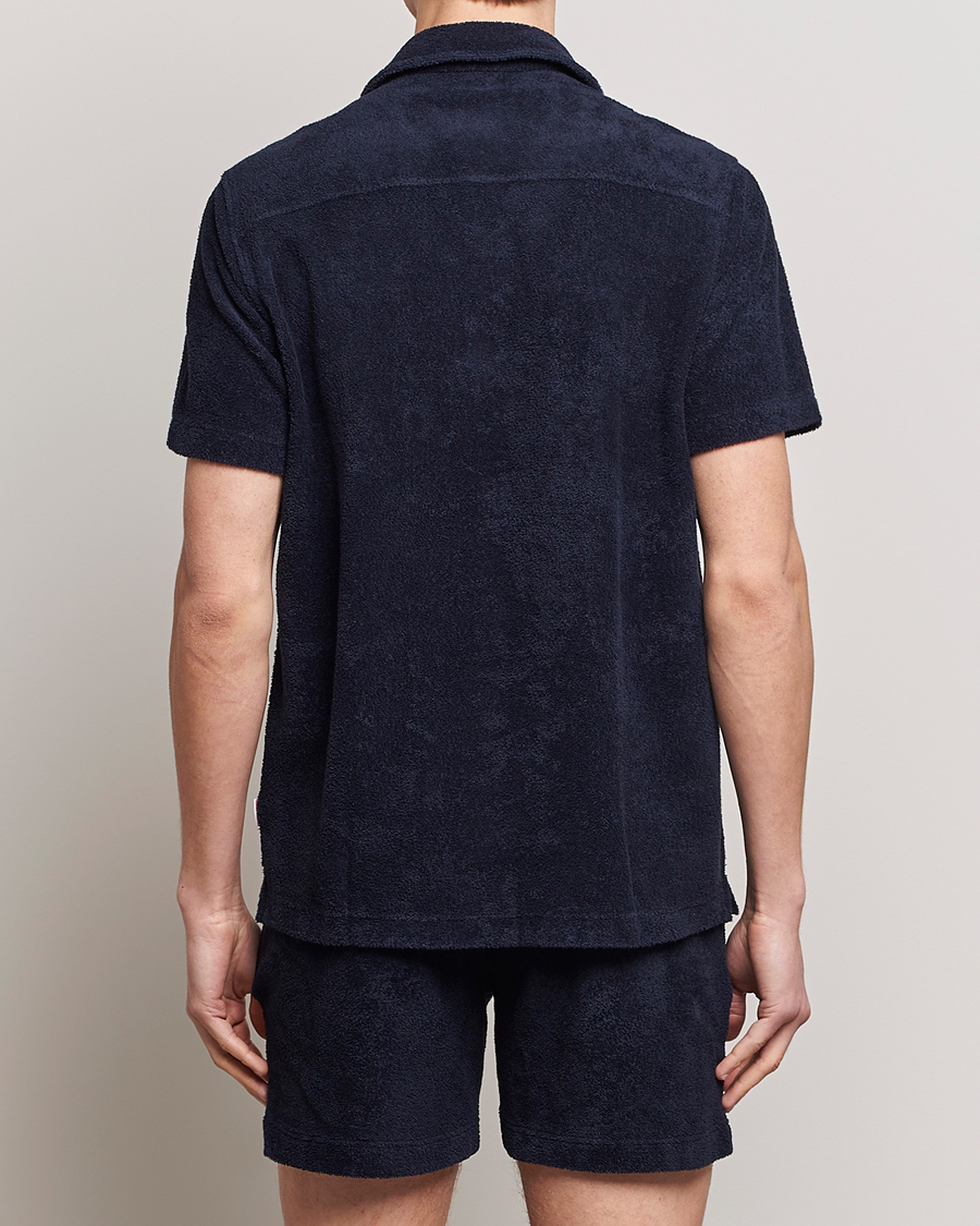Mies | Kauluspaidat | Orlebar Brown | Howell Short Sleeve Terry Shirt Night Iris