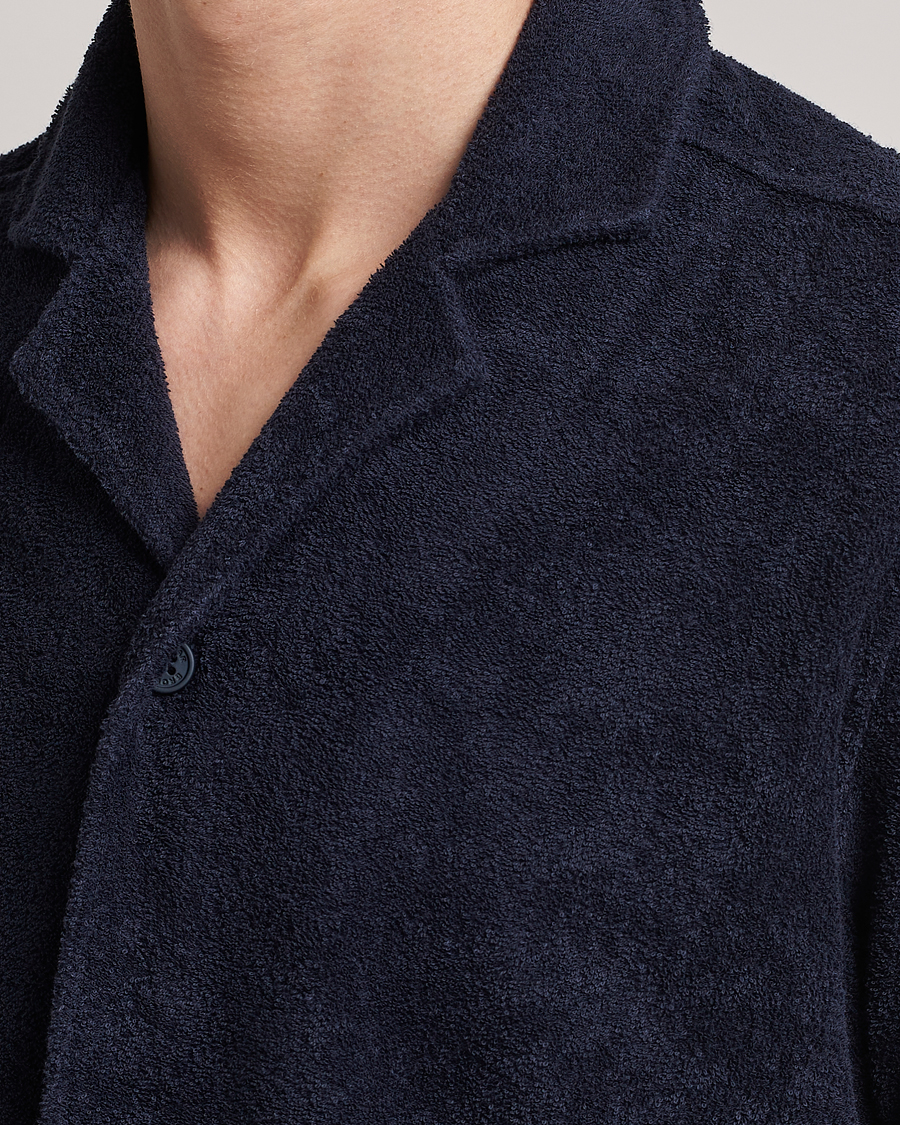 Mies | Kauluspaidat | Orlebar Brown | Howell Short Sleeve Terry Shirt Night Iris