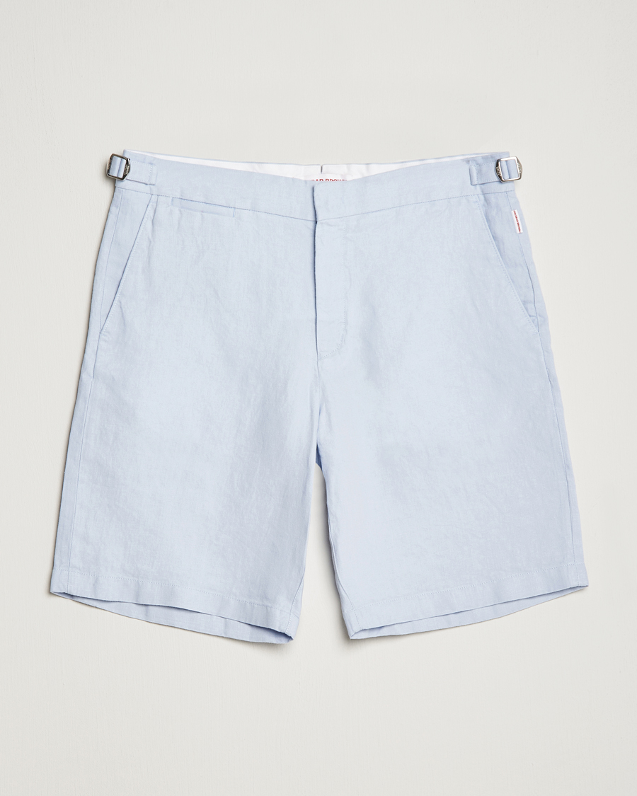 Mies | Shortsit | Orlebar Brown | Norwich Linen Shorts Light Island Sky