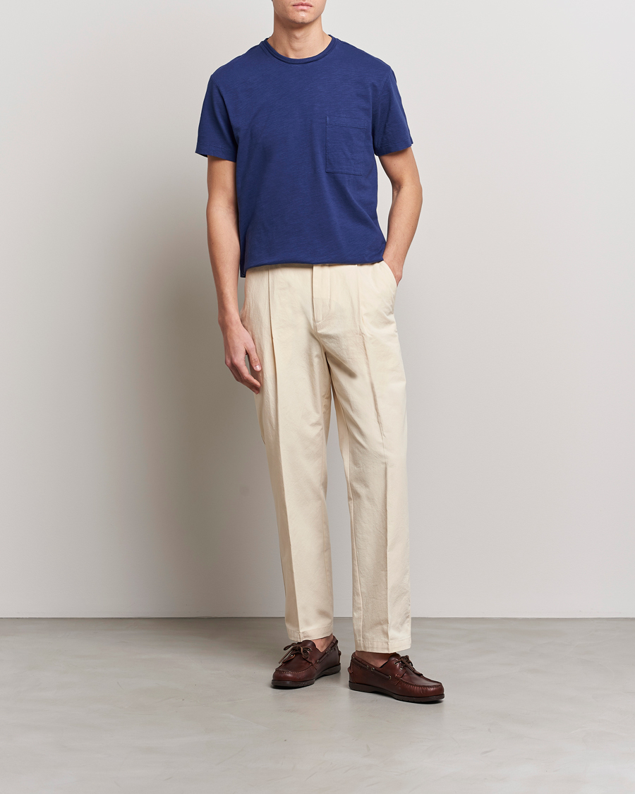 Mies | T-paidat | Orlebar Brown | OB Classic Garment Dyed Cotton T-Shirt Lagoon Blue