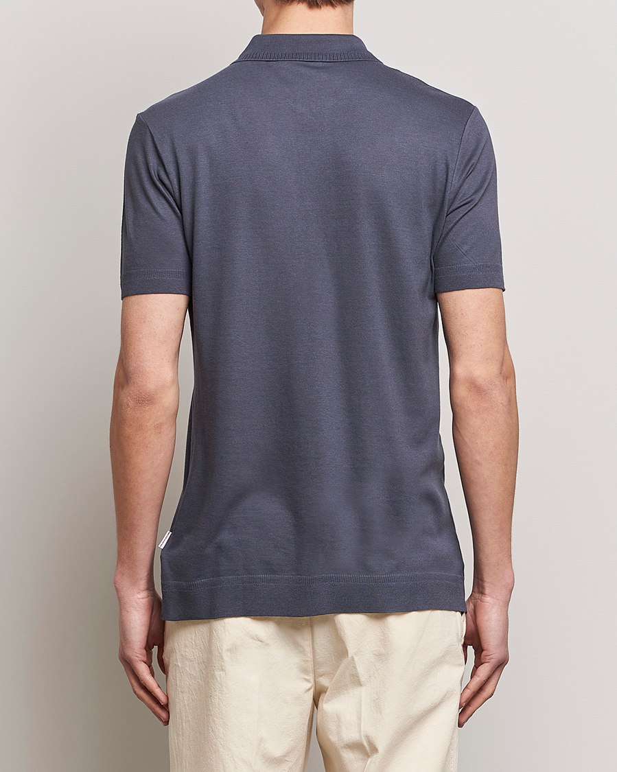 Mies | Pikeet | Orlebar Brown | Jarrett Knitted Rib Polo Piranha Grey