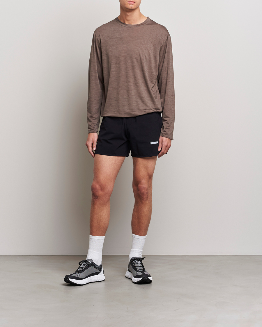 Mies | T-paidat | Satisfy | CloudMerino Long Tee Warm Stone