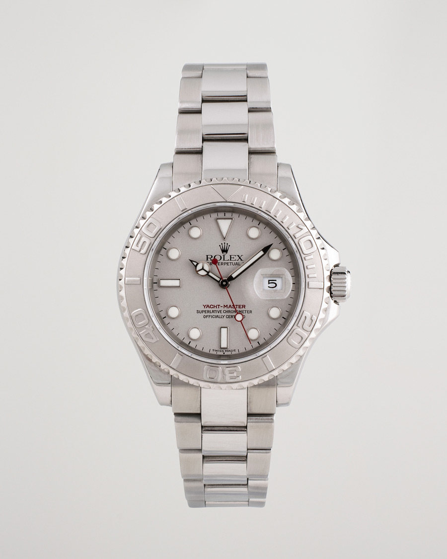 Mies | Pre-Owned & Vintage Watches | Rolex Pre-Owned | Yacht Master 16622 Oyster Perpetual Steel Platinum Steel Silver