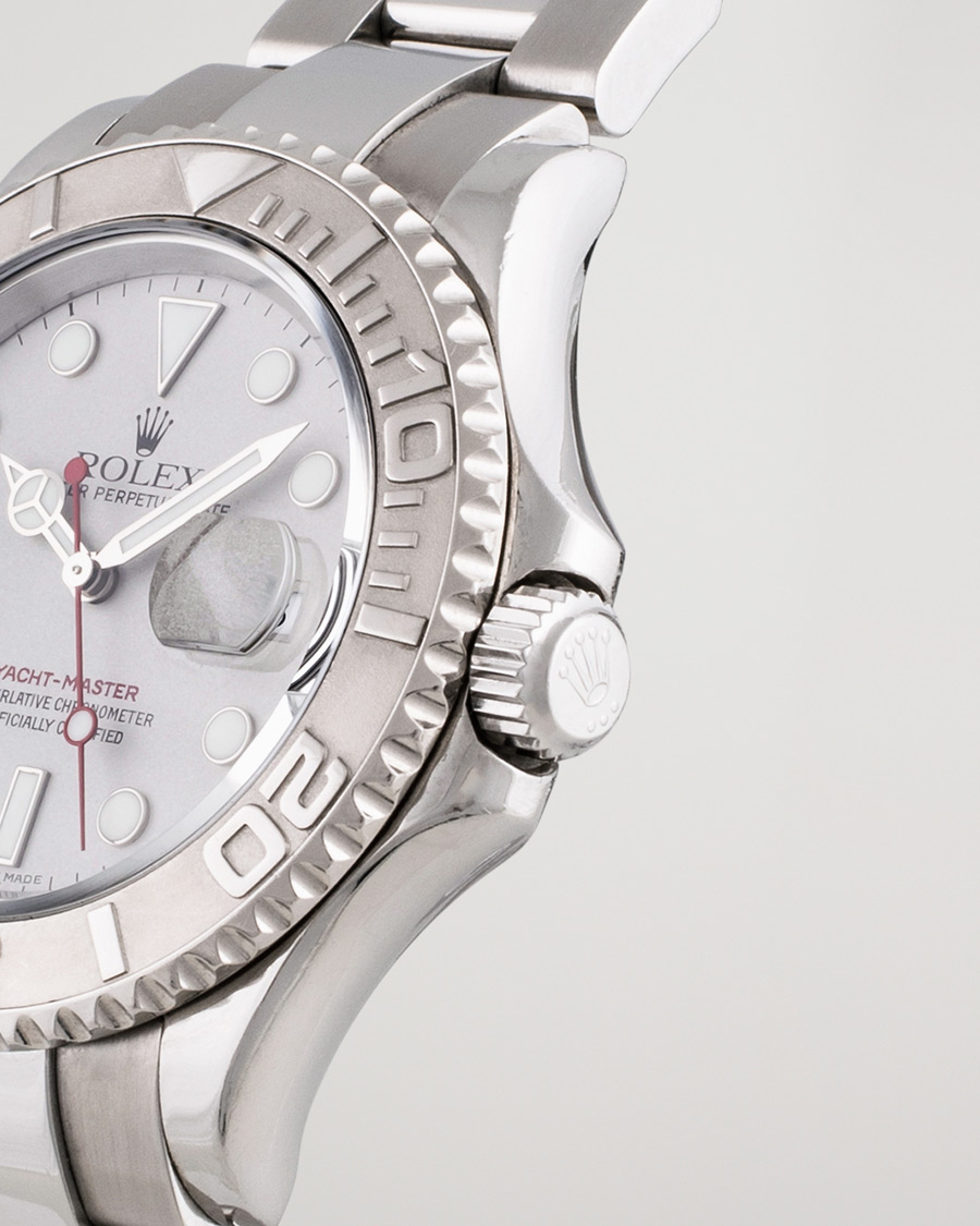 Mies | Pre-Owned & Vintage Watches | Rolex Pre-Owned | Yacht Master 16622 Oyster Perpetual Steel Platinum Steel Silver