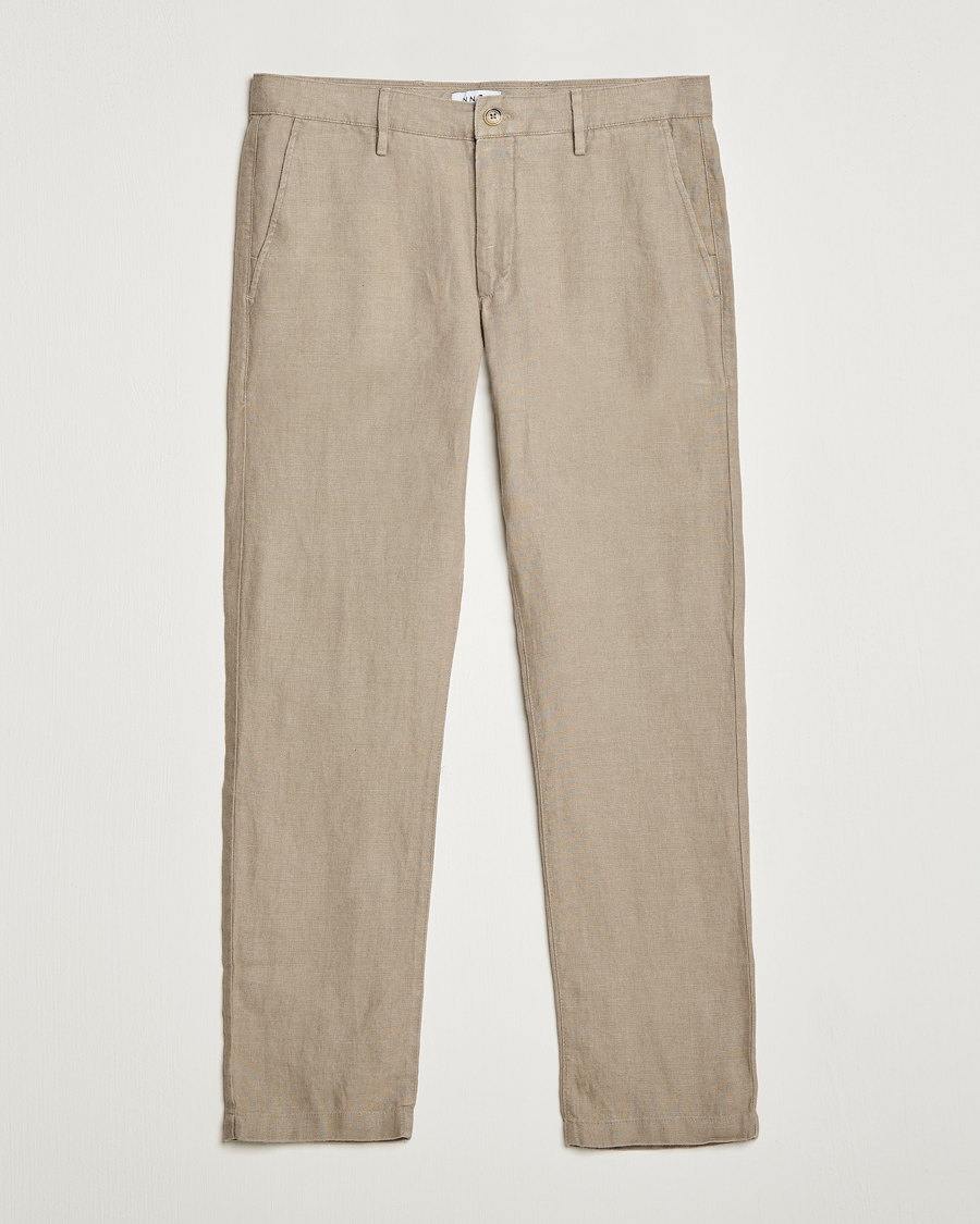 Mies | Housut | NN07 | Karl Linen Trousers Greige