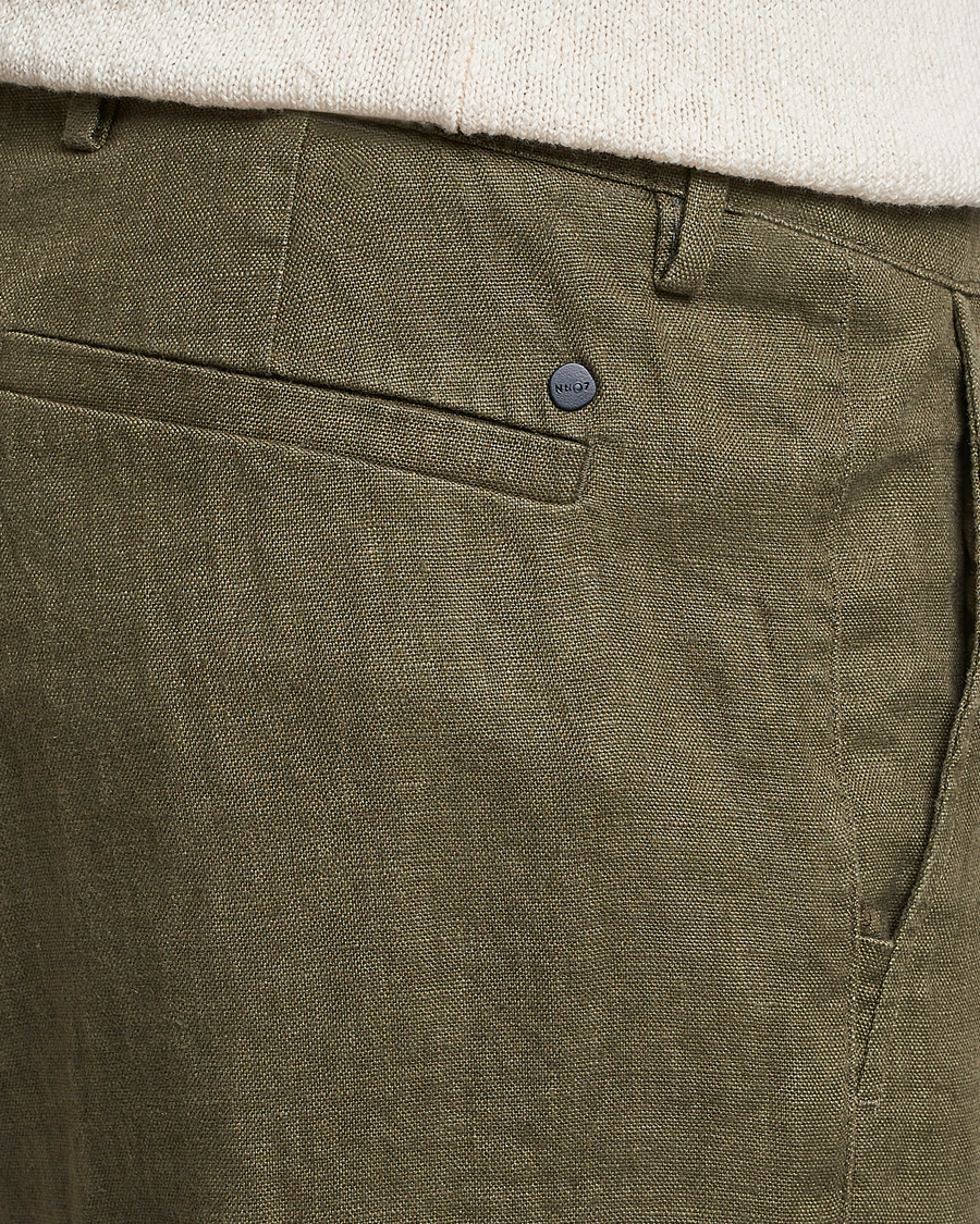 Mies | Housut | NN07 | Karl Linen Trousers Army
