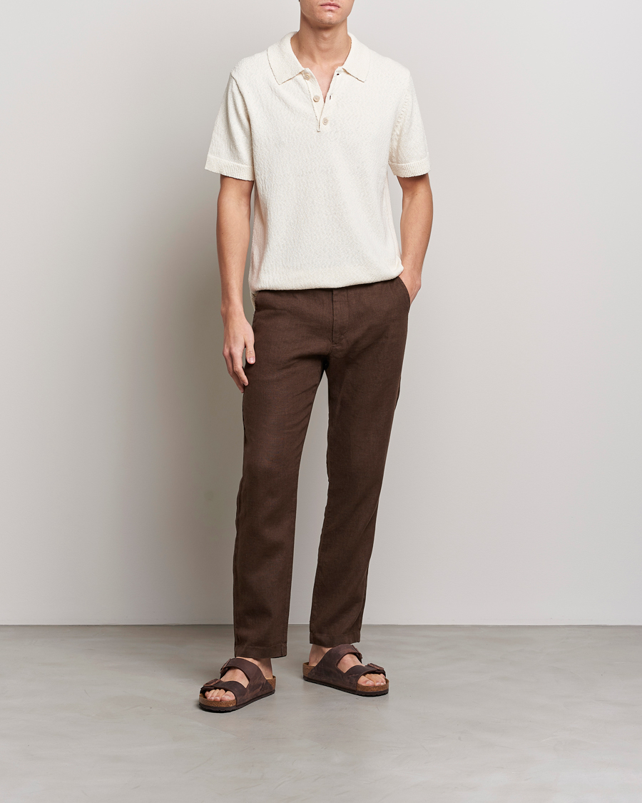 Mies | Housut | NN07 | Karl Linen Trousers Brown