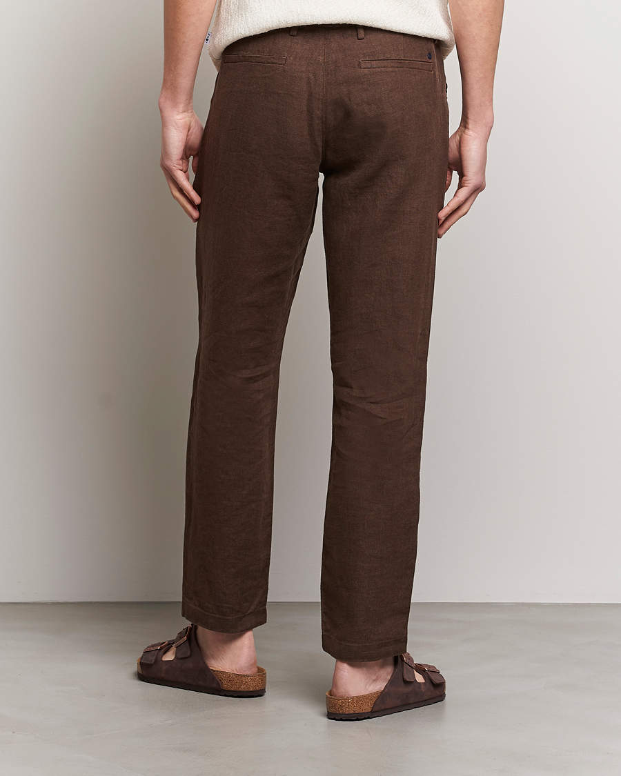 Mies | Housut | NN07 | Karl Linen Trousers Brown