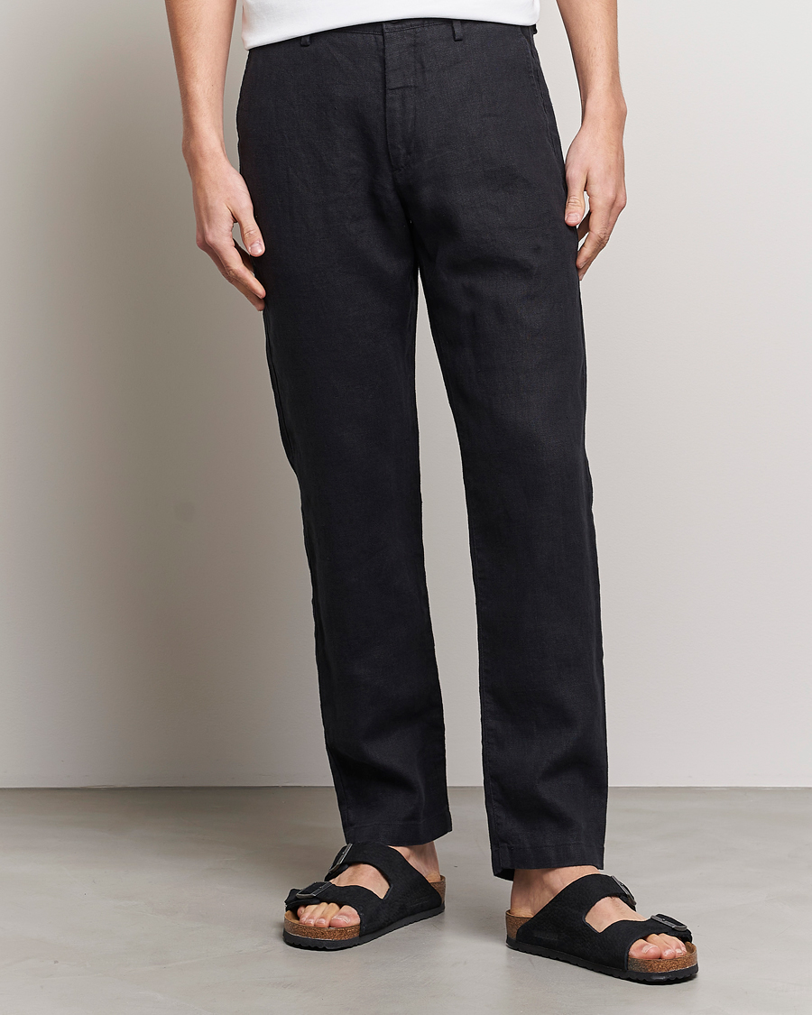 Mies | Housut | NN07 | Karl Linen Trousers Black