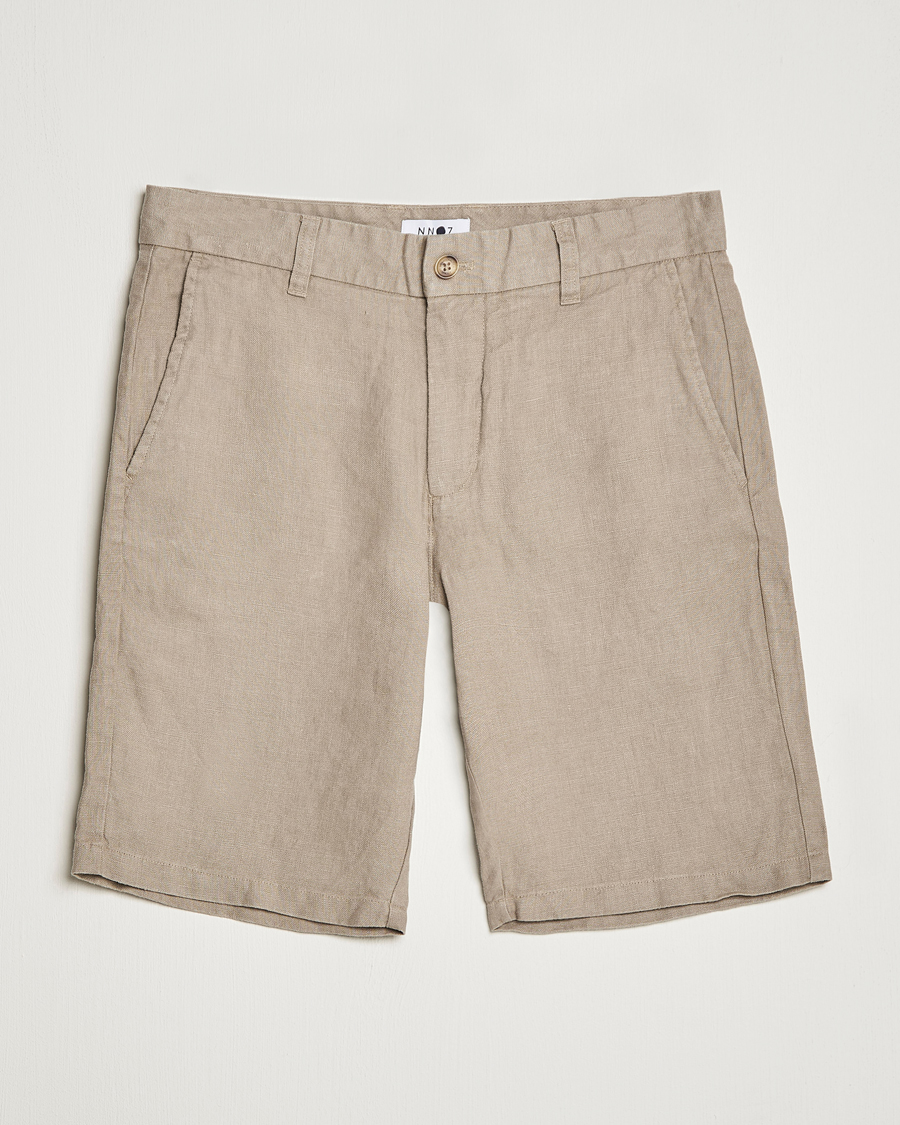 Mies | Shortsit | NN07 | Crown Linen Shorts Greige