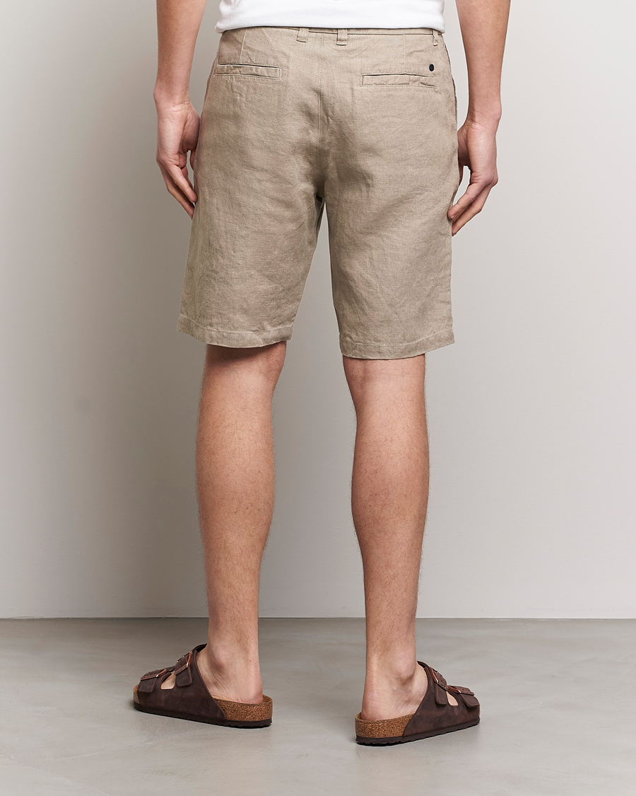 Mies | Shortsit | NN07 | Crown Linen Shorts Greige
