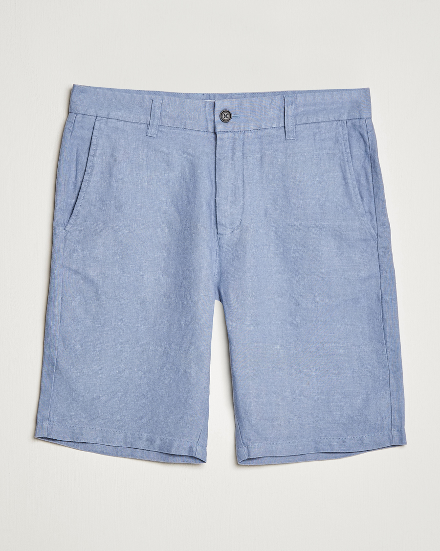 Mies | Shortsit | NN07 | Crown Linen Shorts Dust Blue
