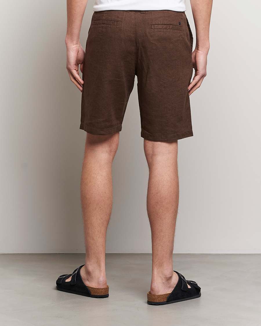 Mies | Shortsit | NN07 | Crown Linen Shorts Brown