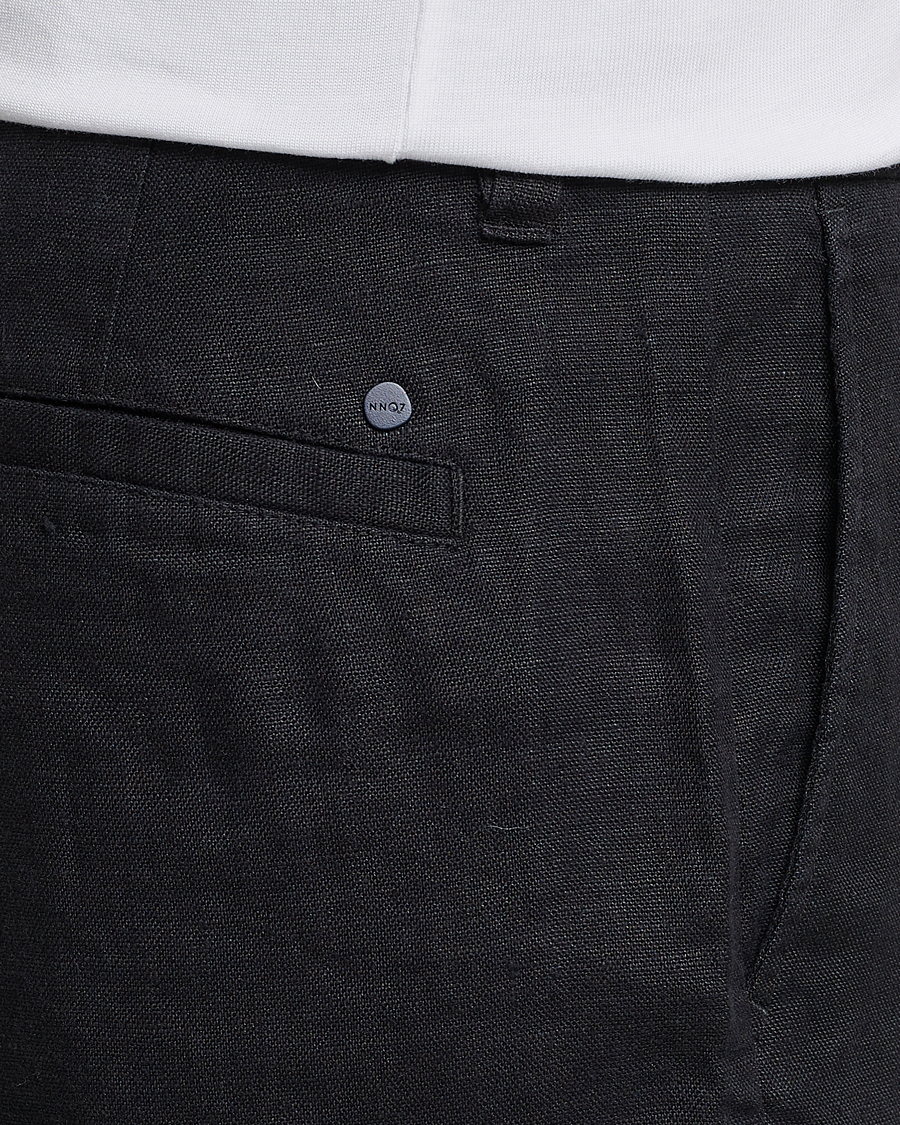 Mies | Shortsit | NN07 | Crown Linen Shorts Black