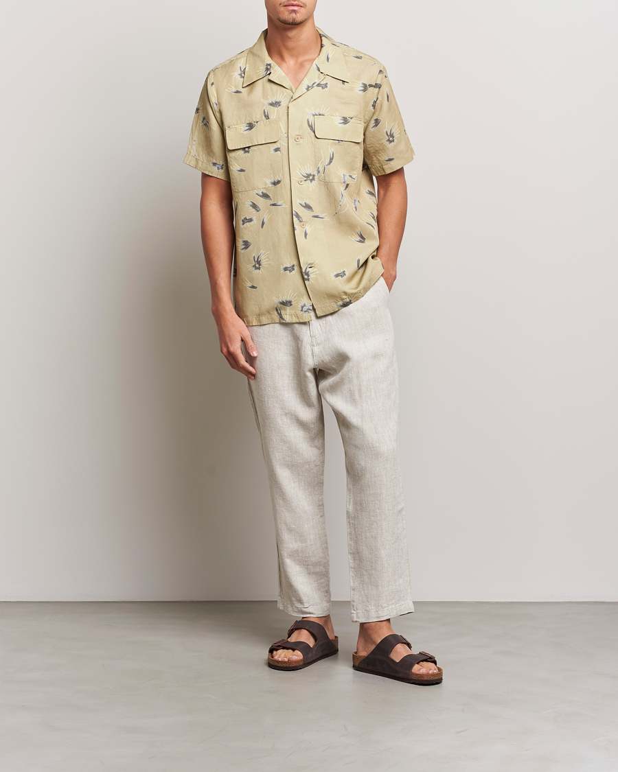 Mies | Housut | NN07 | Keith Drawstring Linen Trousers Oat