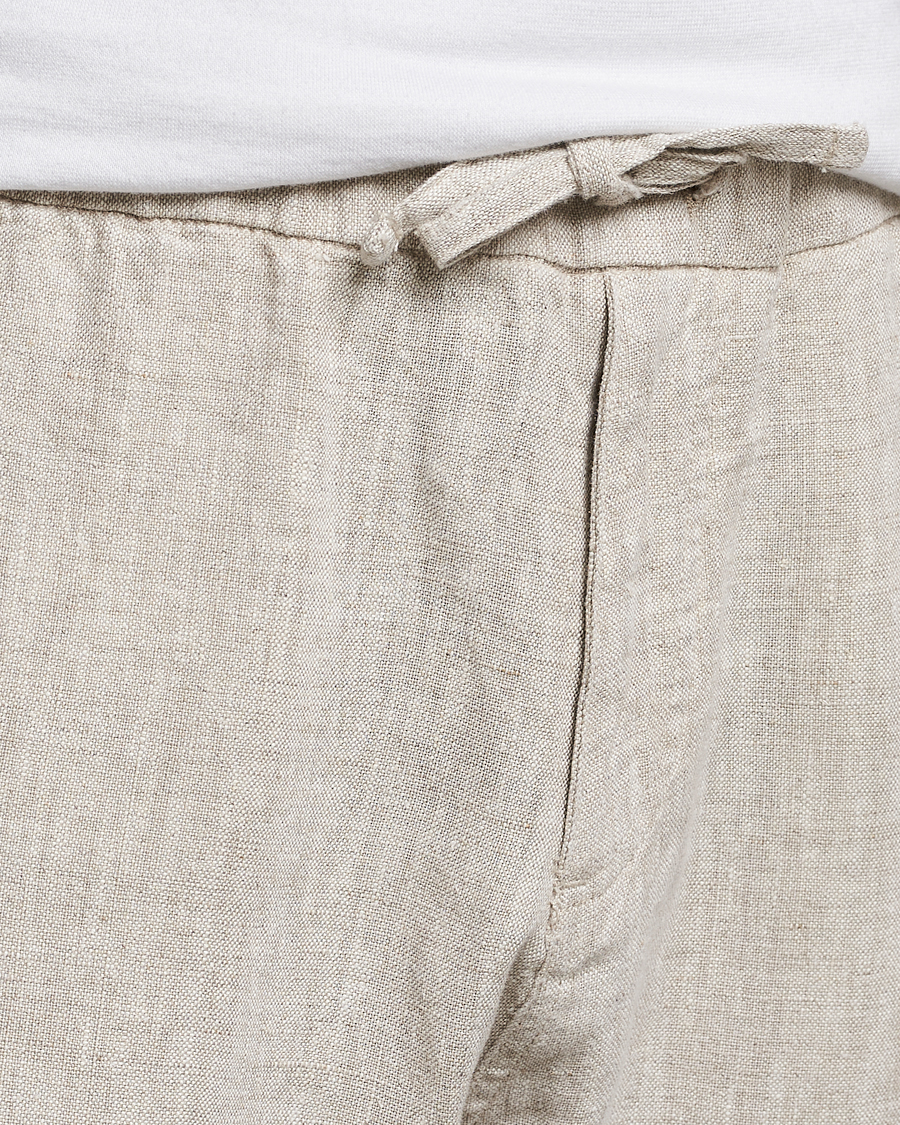 Mies | Housut | NN07 | Keith Drawstring Linen Trousers Oat