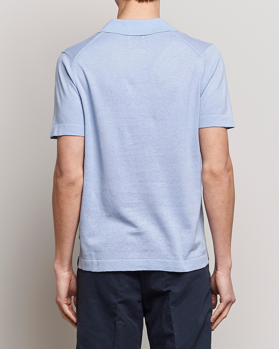 Mies | Pikeet | NN07 | Ryan Cotton/Linen Polo Brunnera Blue