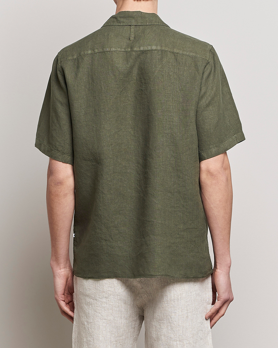 Mies | Kauluspaidat | NN07 | Julio Linen Resort Shirt Army