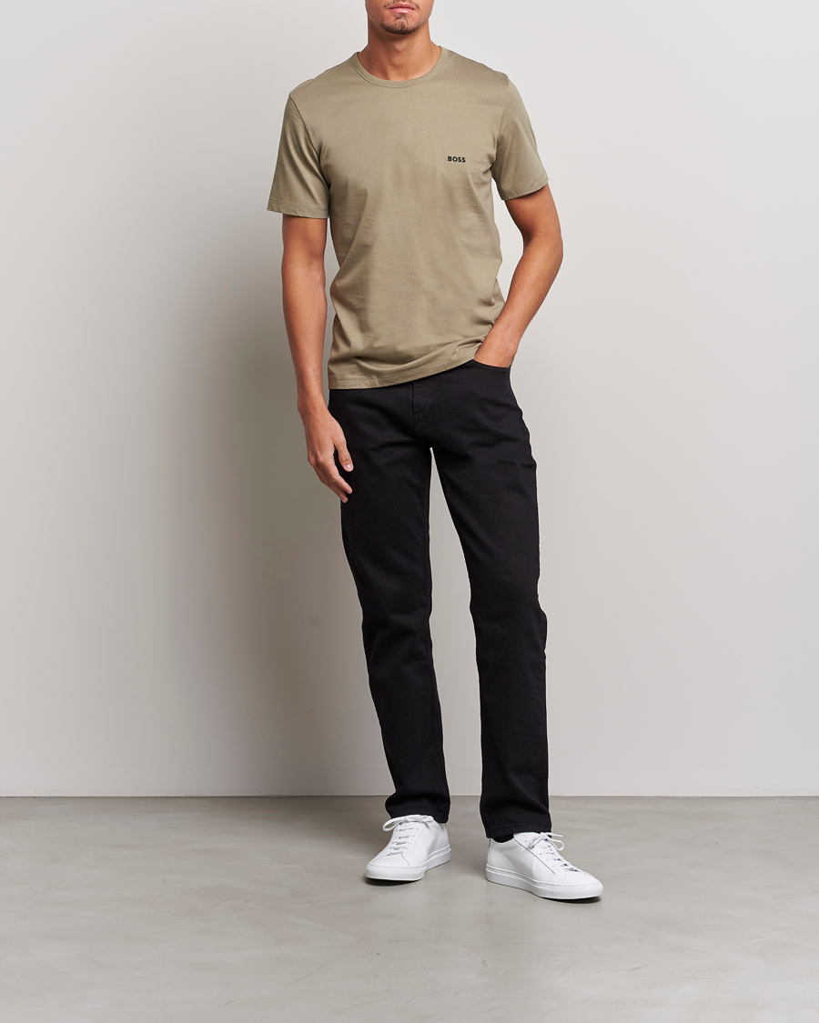 Mies | T-paidat | BOSS BLACK | 3-Pack Crew Neck T-Shirt Green/Black/Navy