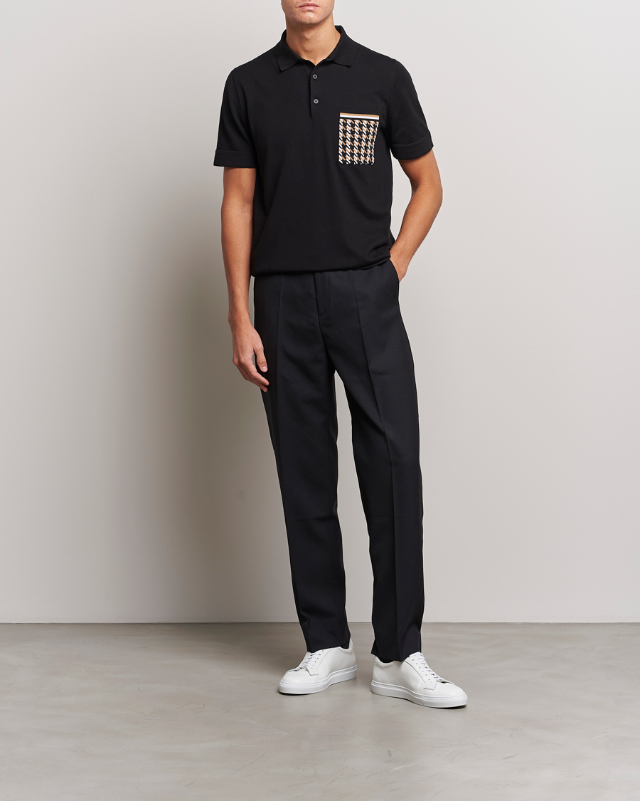 Mies | Pikeet | BOSS BLACK | Ofiordo Checked Pocket Polo Black