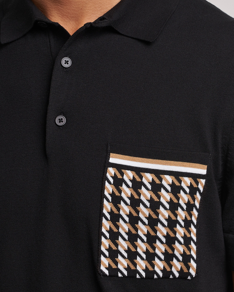 Mies | Pikeet | BOSS BLACK | Ofiordo Checked Pocket Polo Black
