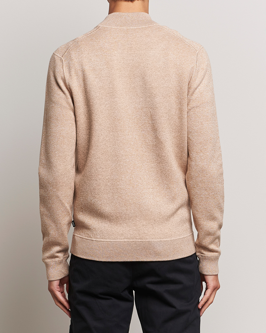 Mies | Puserot | BOSS BLACK | Onorto Full Zip Sweater Medium Beige