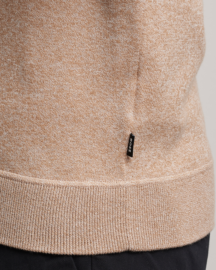 Mies | Puserot | BOSS BLACK | Onorto Full Zip Sweater Medium Beige