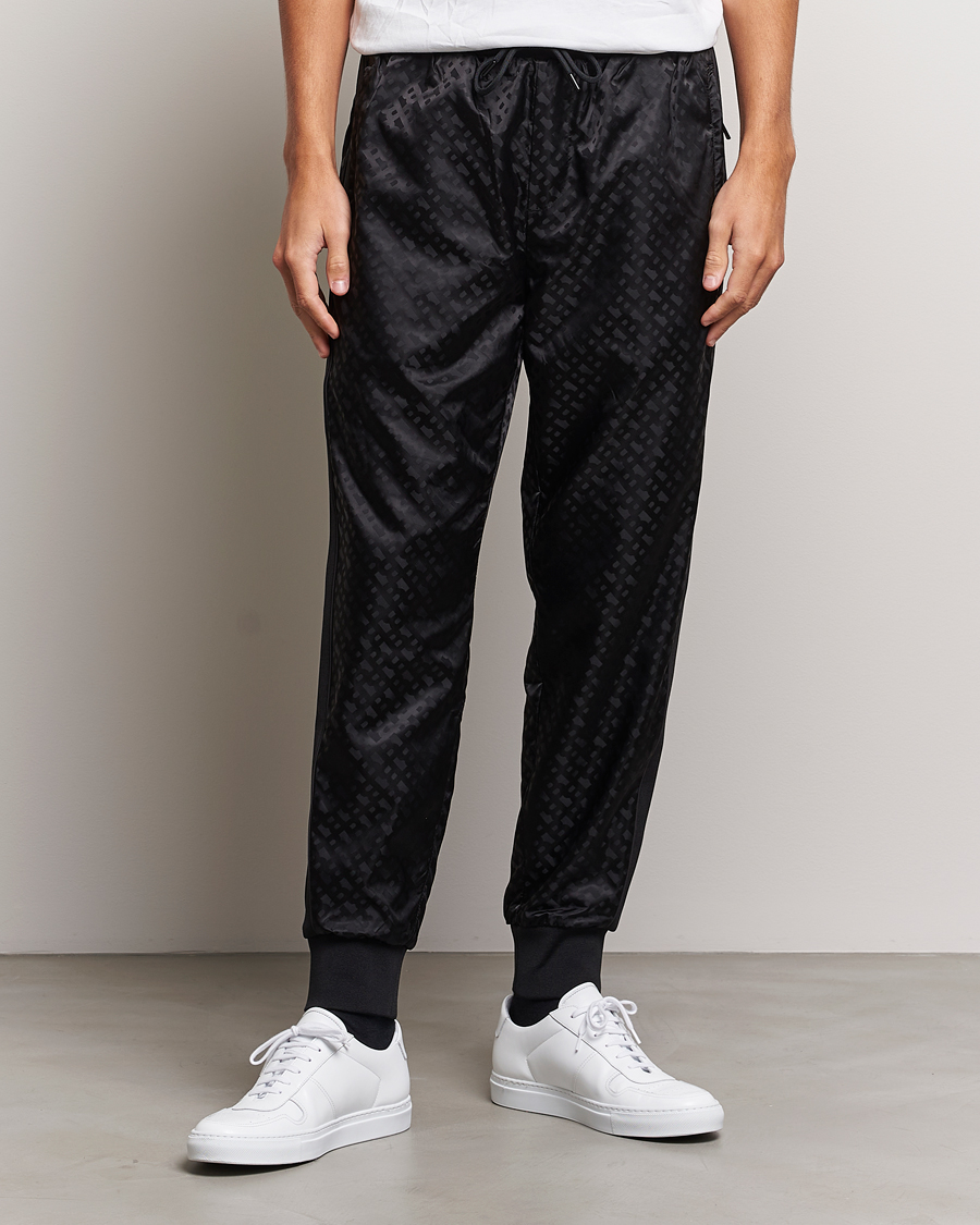 Mies | Rennot housut | BOSS BLACK | Lamont Monogram Sweatpants Black