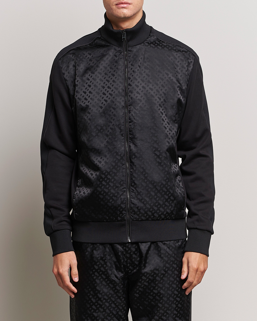 Mies | Full-zip | BOSS BLACK | Shepherd Monogram Full Zip Sweater Black