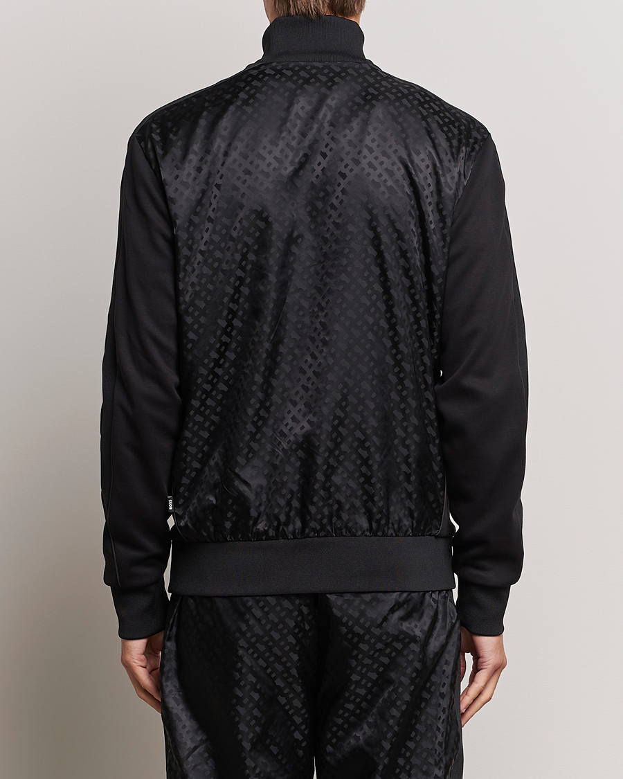 Mies | Puserot | BOSS BLACK | Shepherd Monogram Full Zip Sweater Black