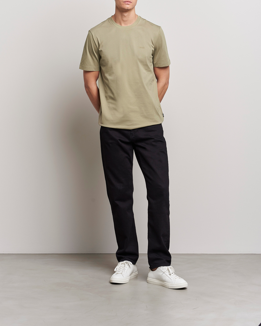 Mies | T-paidat | BOSS BLACK | Thompson Crew Neck T-Shirt Pastel Green