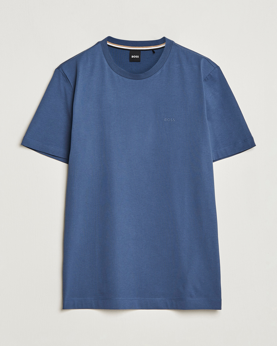 Mies | T-paidat | BOSS BLACK | Thompson Crew Neck T-Shirt Open Blue