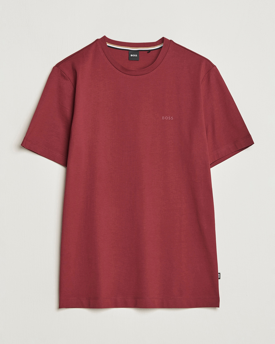 Mies | T-paidat | BOSS BLACK | Thompson Crew Neck T-Shirt Dark Red