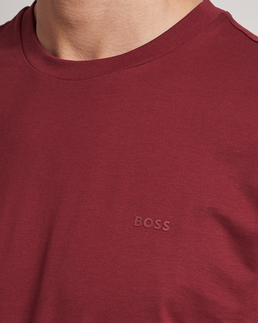 Mies | T-paidat | BOSS BLACK | Thompson Crew Neck T-Shirt Dark Red
