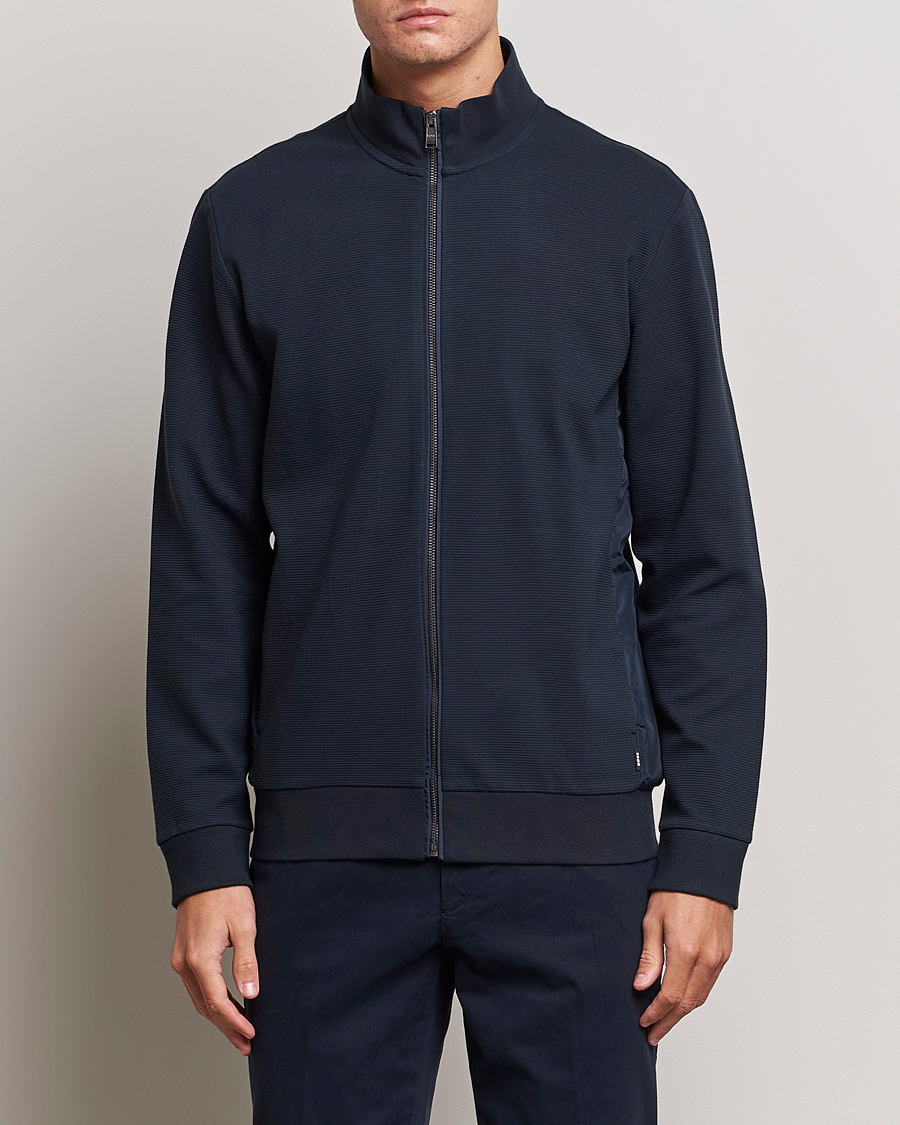 Mies |  | BOSS BLACK | Shepherd Full Zip Sweater Dark Blue