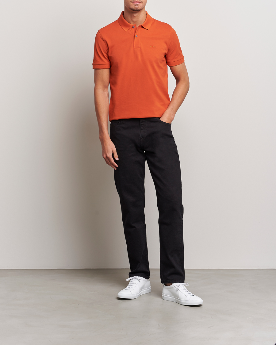 Mies | Pikeet | BOSS BLACK | Pallas Polo Dark Orange