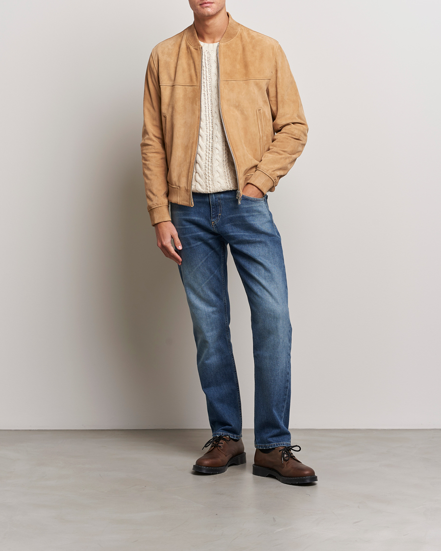 Mies | Takit | BOSS BLACK | Malbano Suede Jacket Medium Beige