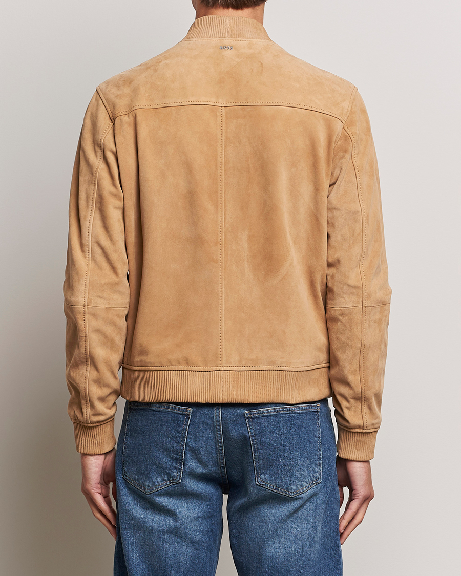 Mies | Takit | BOSS BLACK | Malbano Suede Jacket Medium Beige
